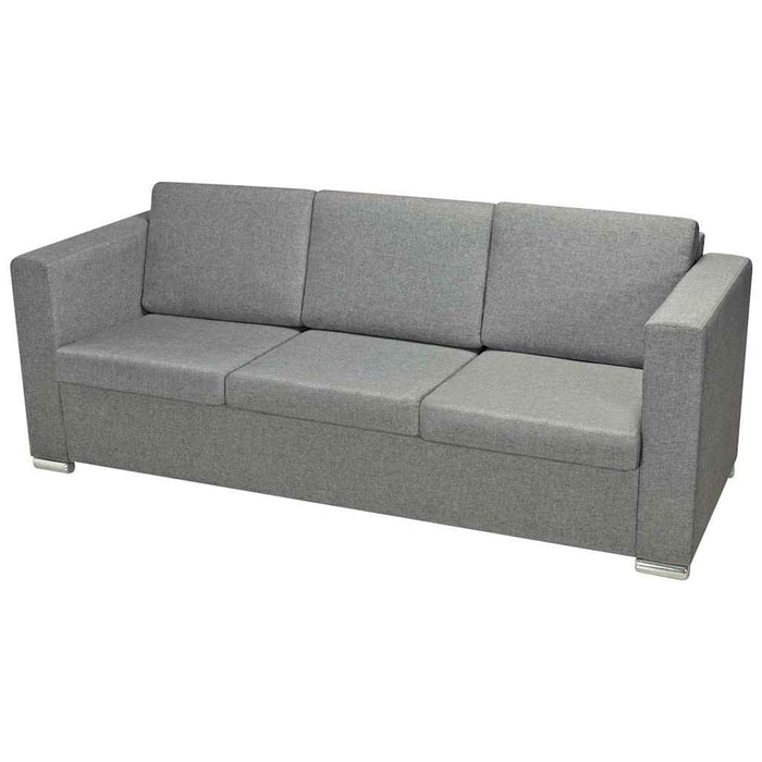 Set canapele, 2 piese, gri deschis, material textil - WALTI WALTI