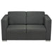 Set canapele, 2 piese, gri închis, material textil - WALTI WALTI