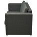 Set canapele, 2 piese, gri închis, material textil - WALTI WALTI