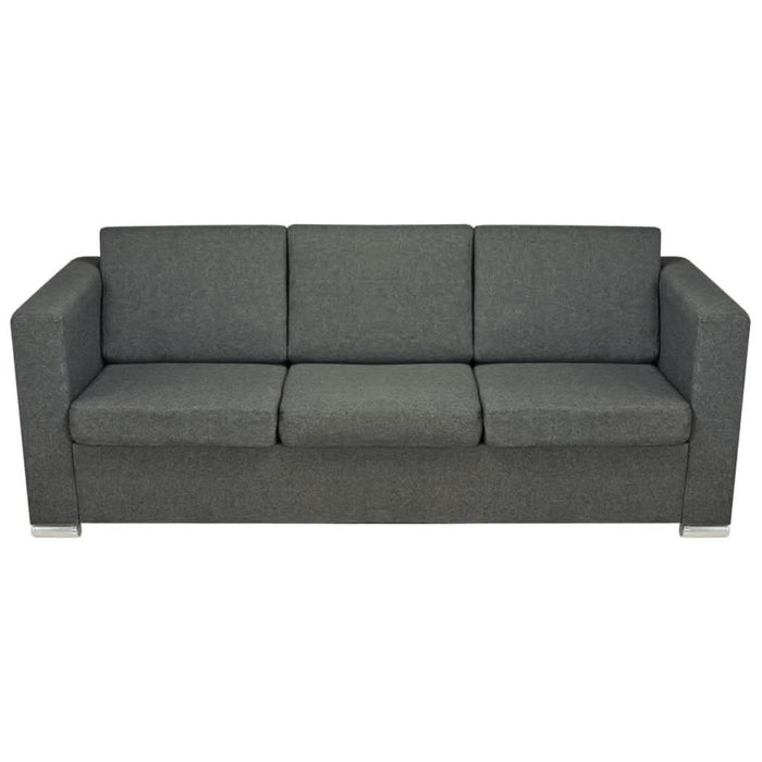 Set canapele, 2 piese, gri închis, material textil - WALTI WALTI