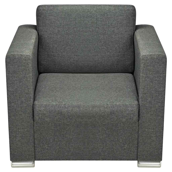 Set canapele, 3 piese, gri închis, material textil - WALTI WALTI