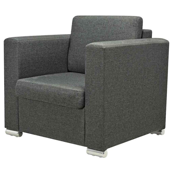 Set canapele, 3 piese, gri închis, material textil - WALTI WALTI