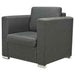 Set canapele, 3 piese, gri închis, material textil - WALTI WALTI