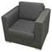 Set canapele, 3 piese, gri închis, material textil - WALTI WALTI
