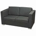 Set canapele, 3 piese, gri închis, material textil - WALTI WALTI