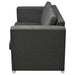 Set canapele, 3 piese, gri închis, material textil - WALTI WALTI