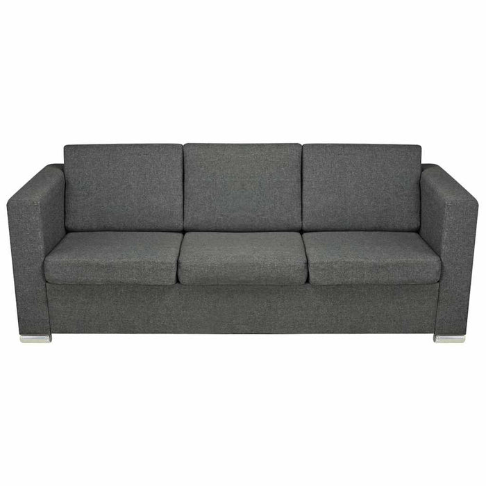 Set canapele, 3 piese, gri închis, material textil - WALTI WALTI