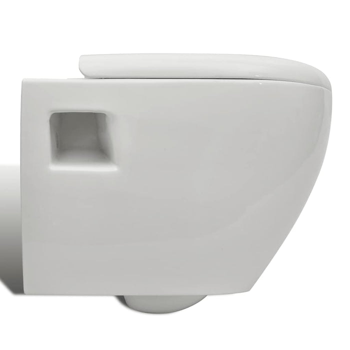 Vas toaletă suspendat cu rezervor încastrat, ceramică, alb WALTI