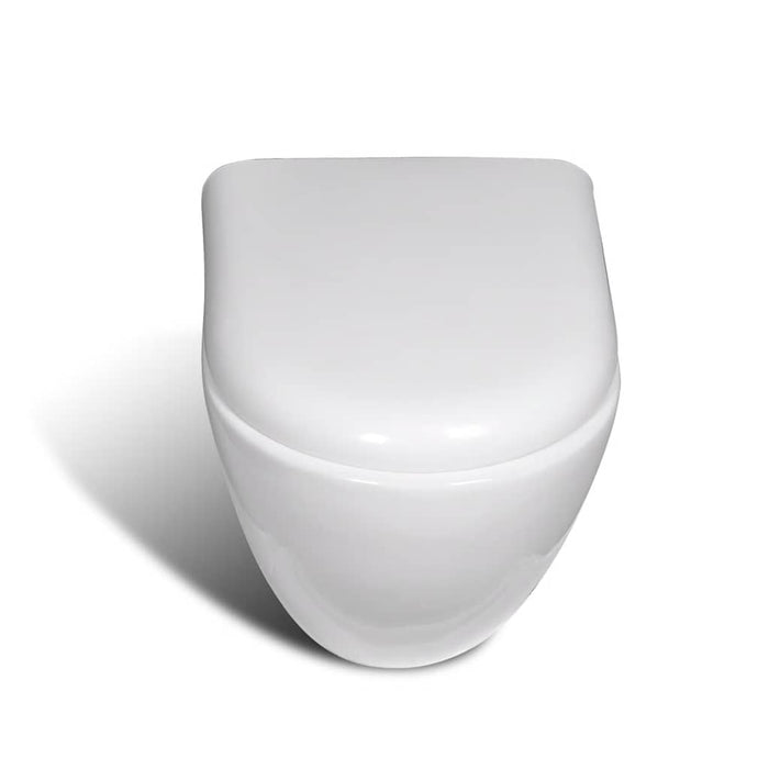 Vas toaletă suspendat cu rezervor încastrat, ceramică, alb WALTI