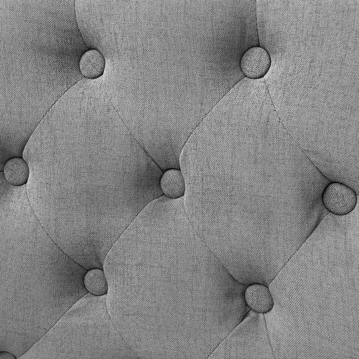 Scaune de sufragerie, 6 buc., gri deschis, material textil - WALTI WALTI