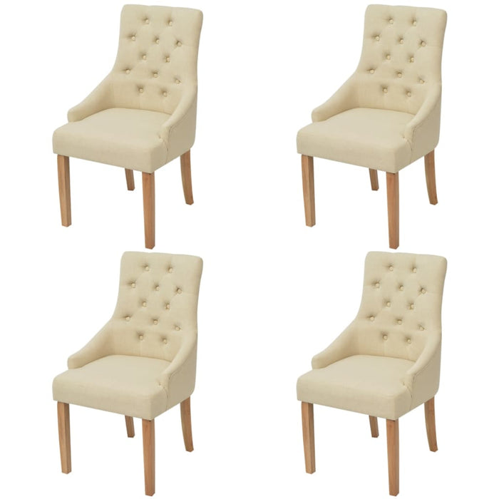 Scaune de bucătărie, 4 buc., material textil WALTI