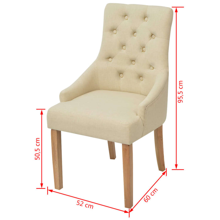 Scaune de bucătărie, 4 buc., material textil WALTI