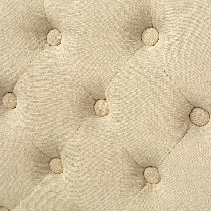 Scaune de sufragerie, 6 buc., crem, material textil - WALTI WALTI