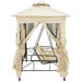 Balansoar extensibil cu pavilion, alb crem - WALTI WALTI