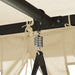 Balansoar extensibil cu pavilion, alb crem - WALTI WALTI