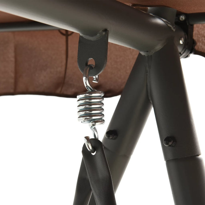 Balansoar de exterior extensibil cu copertină, cafeniu - WALTI WALTI