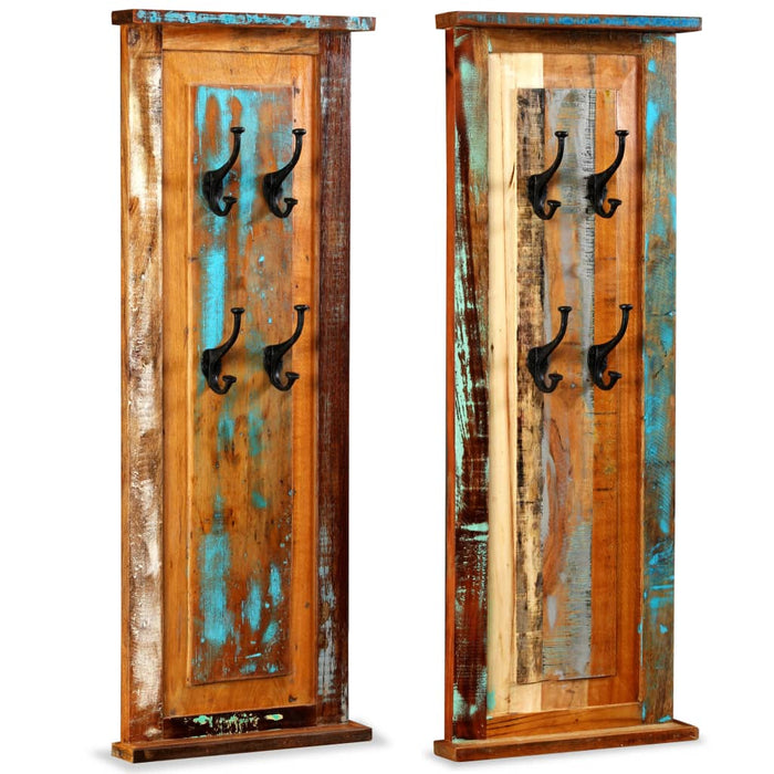 Cuier, 2 buc., 38x100 cm, lemn masiv reciclat - WALTI WALTI