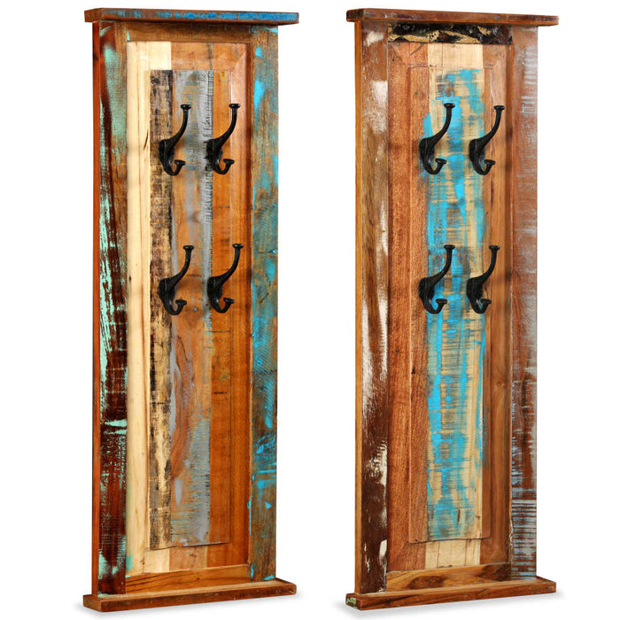 Cuier, 2 buc., 38x100 cm, lemn masiv reciclat - WALTI WALTI