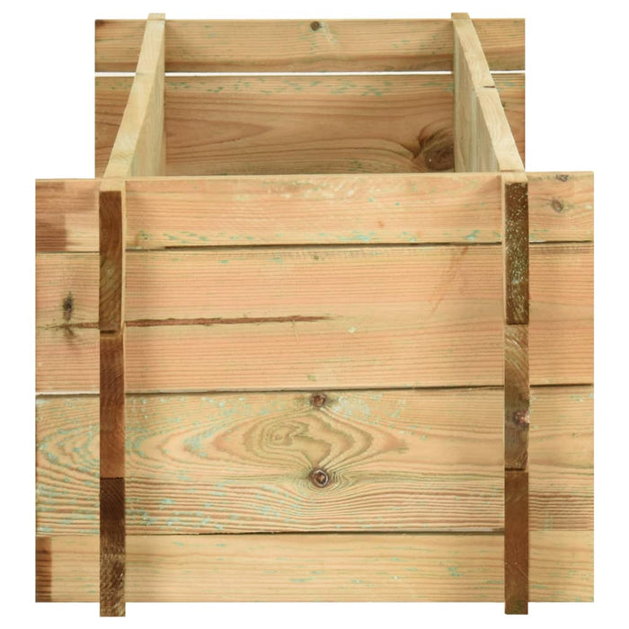 Strat înălțat legume grădină, 120 cm, lemn de pin tratat - WALTI WALTI