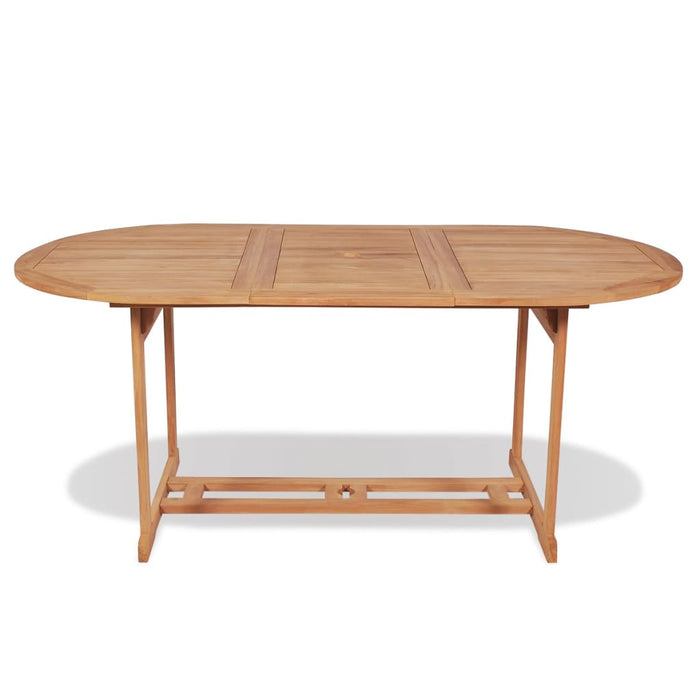 Set mobilier exterior cu scaune pliabile 7 piese lemn tec masiv WALTI