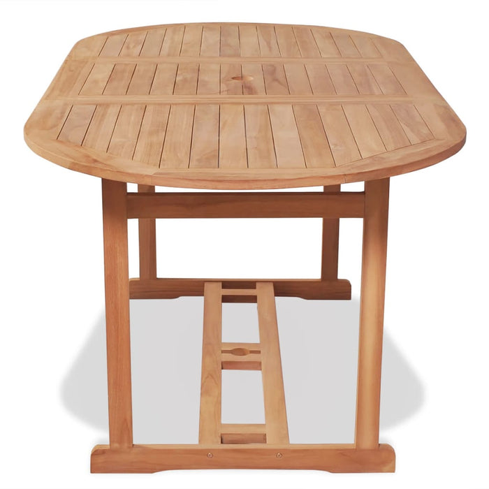 Set mobilier exterior cu scaune pliabile 7 piese lemn tec masiv WALTI