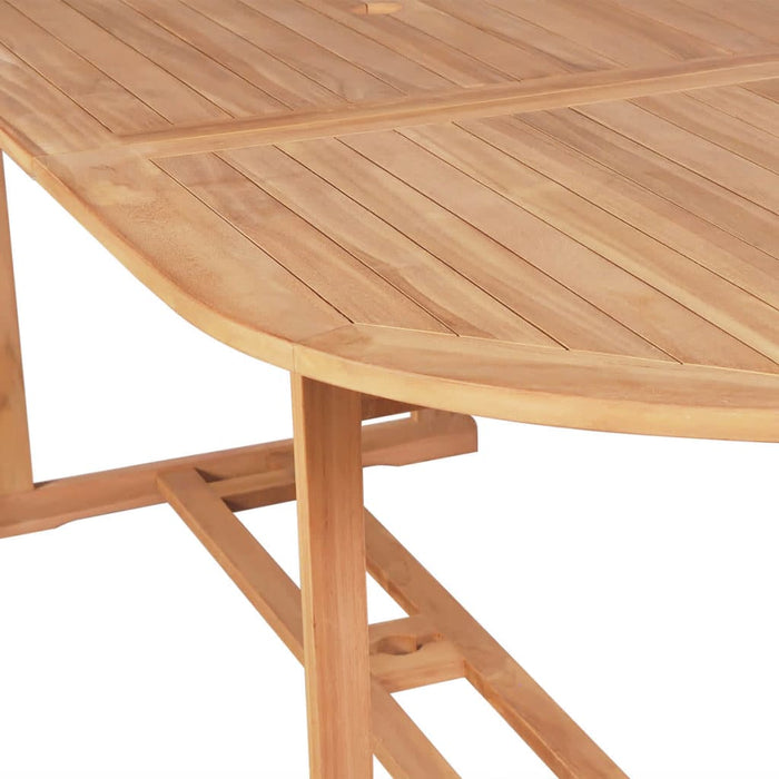 Set mobilier exterior cu scaune pliabile 7 piese lemn tec masiv WALTI