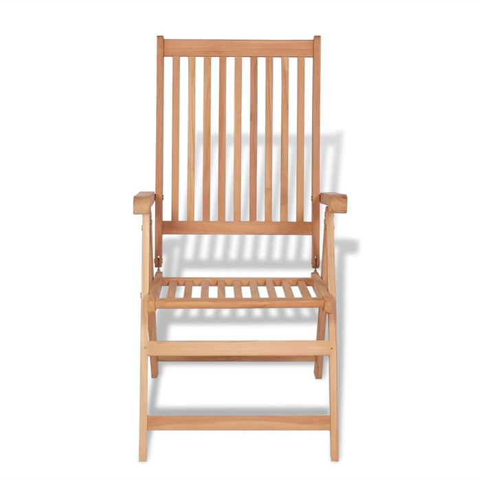 Set mobilier exterior cu scaune pliabile 7 piese lemn tec masiv WALTI