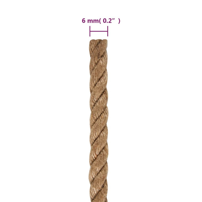 Frânghie din iută 100% 6 mm 500 m - WALTI WALTI