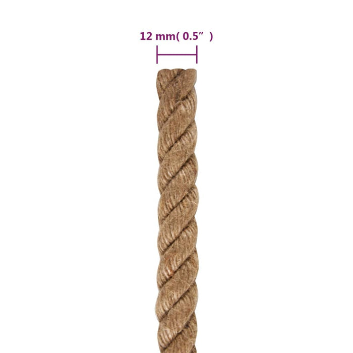 Frânghie din iută 100% 12 mm 100 m - WALTI WALTI