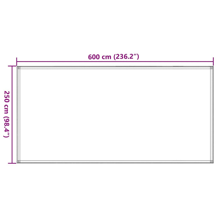 Covor pentru cort, antracit, 250 x 600 cm - WALTI WALTI