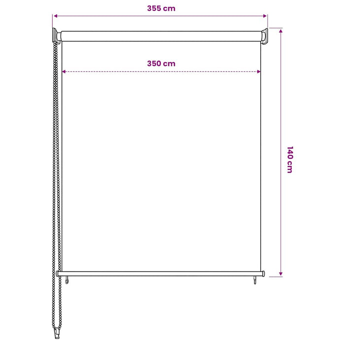 Jaluzea tip rulou de exterior 355 (l) x 140 (î) cm, antracit WALTI