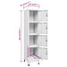 Dulap vestiar cu 4 compartimente 38x45x180 cm - WALTI WALTI
