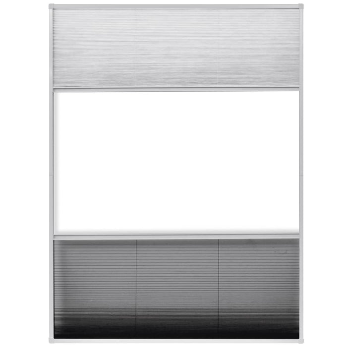 Paravan insecte plisat de fereastră aluminiu 60x80cm cu umbrar - WALTI WALTI