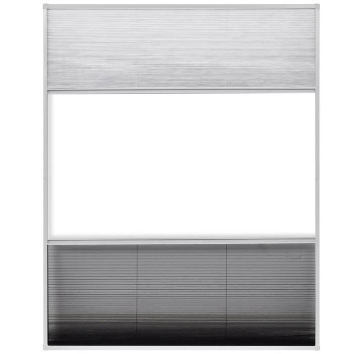 Ecran insecte pentru ferestre, cu umbrar, aluminiu, 80x100 cm - WALTI WALTI