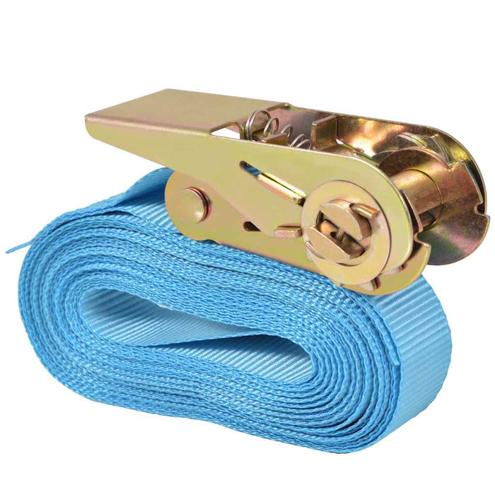 Chingi fixare cu clichet 4 buc, 0,8 tone, 6 m x 25 mm, albastru - WALTI WALTI