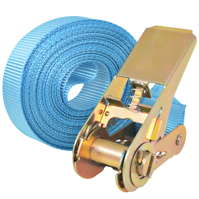 Chingi fixare cu clichet 10 buc, 0,8 tone, 4m x 25mm, albastru - WALTI WALTI