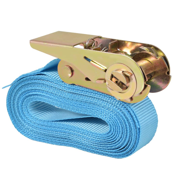 Chingi fixare cu clichet 10 buc, 0,8 tone, 4m x 25mm, albastru - WALTI WALTI