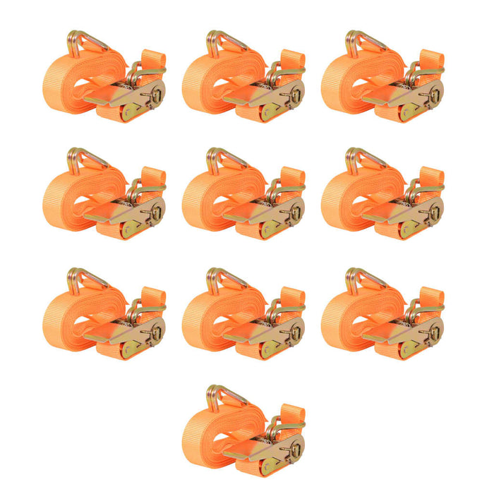 Chingi fixare cu clichet, 10 buc, 0,4 tone, 6mx25mm, portocaliu - WALTI WALTI