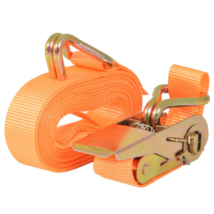 Chingi fixare cu clichet, 10 buc, 0,4 tone, 6mx25mm, portocaliu - WALTI WALTI