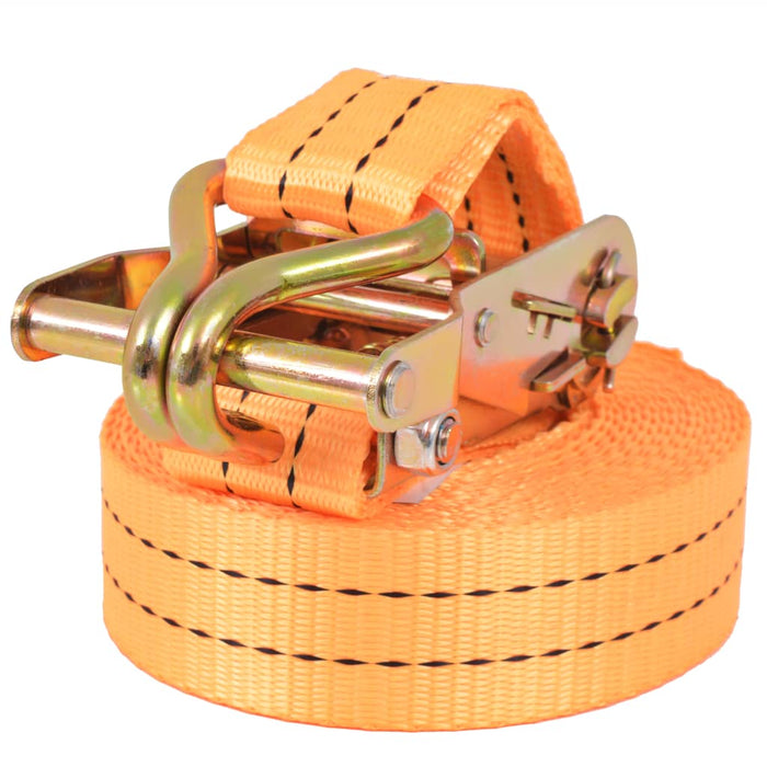 Chingi de fixare cu clichet 4 buc, 1 tonă, 6mx38 mm, portocaliu - WALTI WALTI