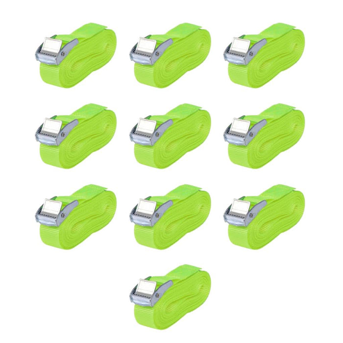 Curele 10 buc, 0,25 tone, 5 m x 25 mm, verde fluorescent - WALTI WALTI