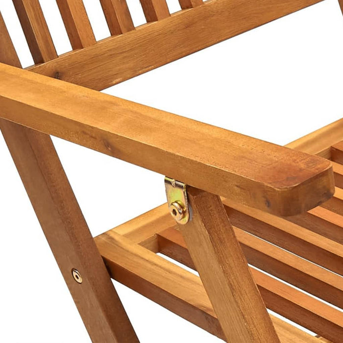 Set mobilier de exterior pliabil, 7 piese, lemn masiv de acacia - WALTI WALTI