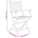 Set mobilier de exterior pliabil, 7 piese, lemn masiv de acacia - WALTI WALTI