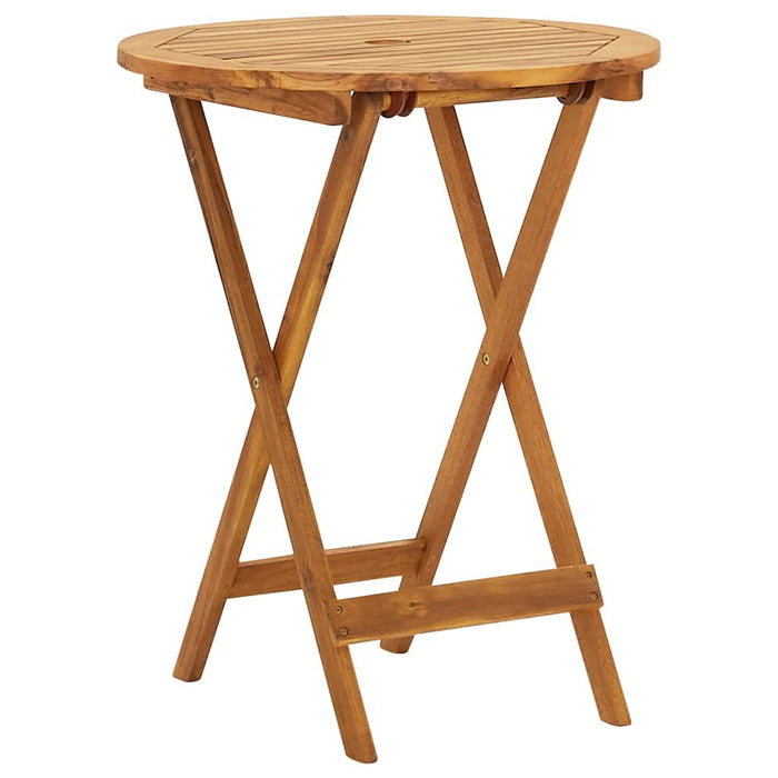 Set mobilier bistro pliabil, 3 piese, lemn masiv de acacia - WALTI WALTI