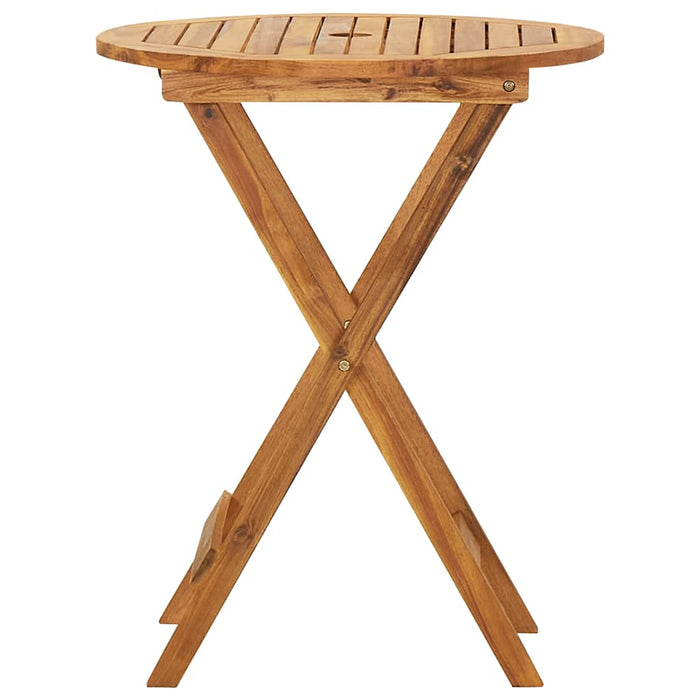 Set mobilier bistro pliabil, 3 piese, lemn masiv de acacia - WALTI WALTI