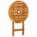 Set mobilier bistro pliabil, 3 piese, lemn masiv de acacia - WALTI WALTI