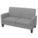 Canapea cu 2 locuri, 135 x 65 x 76 cm, gri deschis - WALTI WALTI