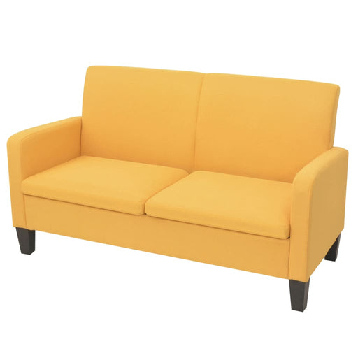 Canapea cu 2 locuri, 135 x 65 x 76 cm, galben - WALTI WALTI