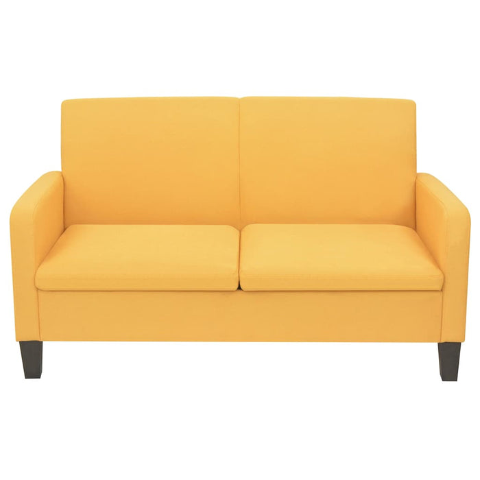 Canapea cu 2 locuri, 135 x 65 x 76 cm, galben - WALTI WALTI
