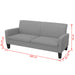 Canapea cu 3 locuri, 180 x 65 x 76 cm, gri deschis - WALTI WALTI